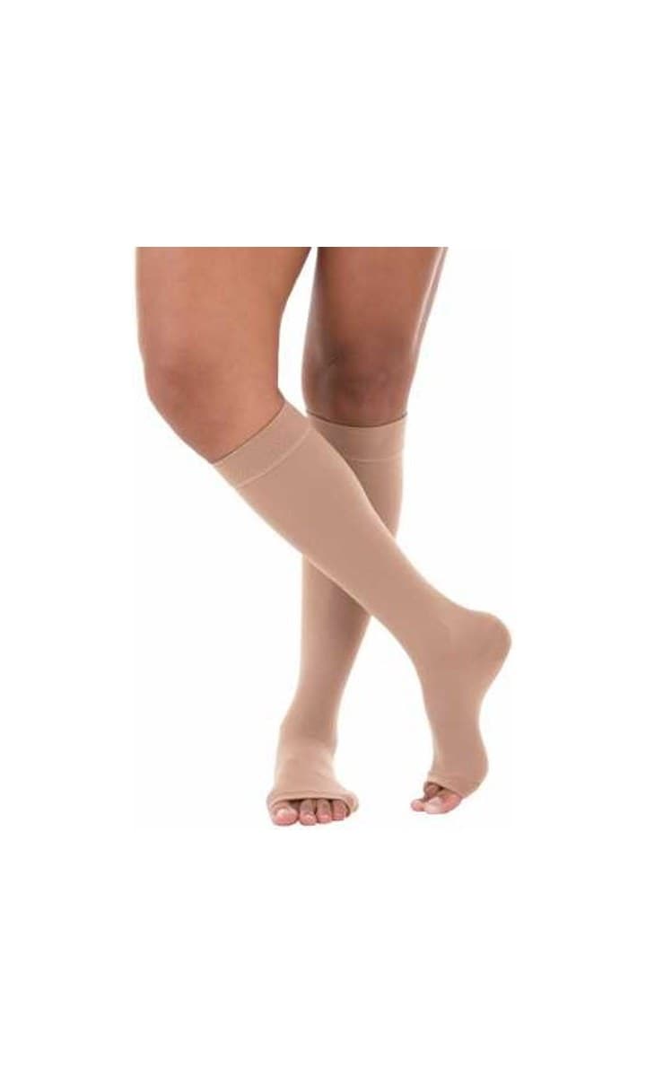 Venosan Comfortline Cotton AD 20-30 mmHg Curta Pé Aberto Bege